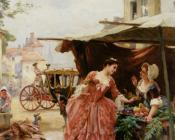 路易斯 玛丽 德 施莱佛 : Une Marchande De Fruits et de Fleurs